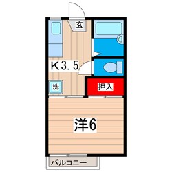 ハイツ清風の物件間取画像